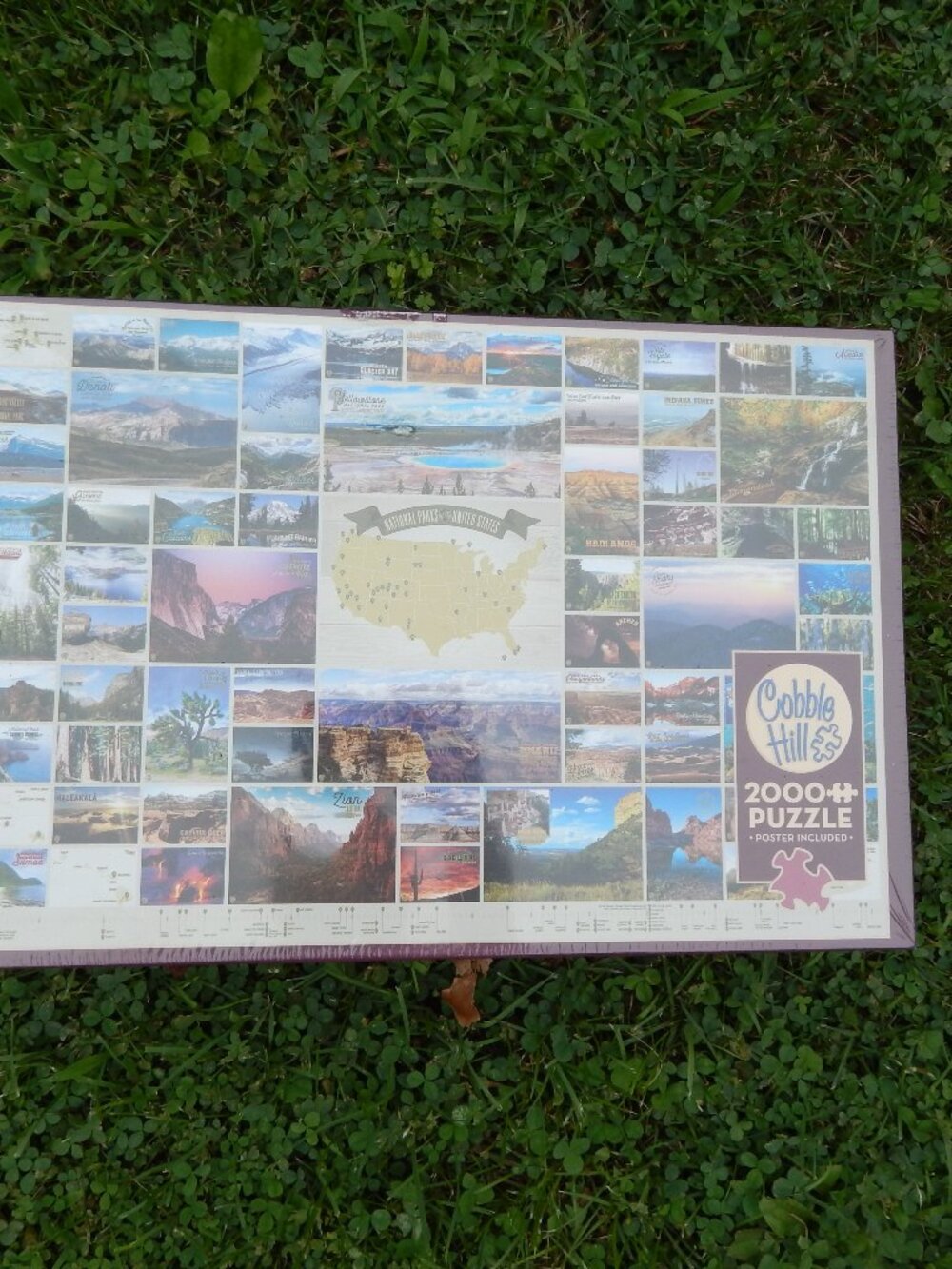 COBBLE HILL 2000 Pc Jigsaw Puzzle Poster National Parks Complete Sealed In Box